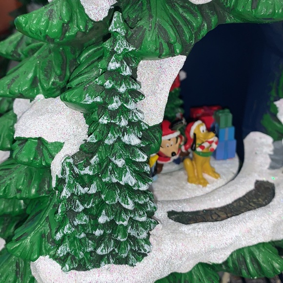 Disney Animated Christmas Tree w/ Music & Rotating Trays Hand Crafted & Painted - Picture 16 of 17
